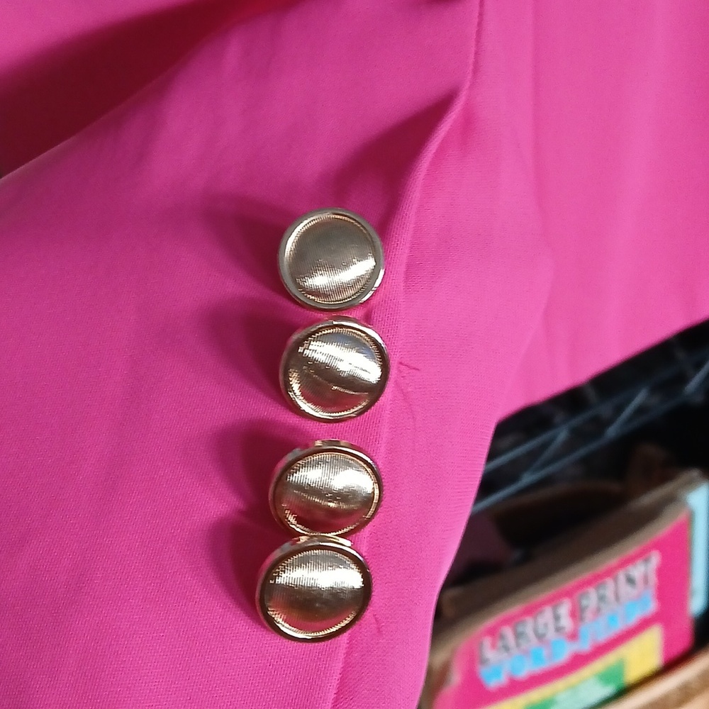 Windsor Bright Fuchsia Two-Button Notch Blazer - Picture 4 of 4